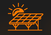 Pictogramme centrale photovoltaïque au sol