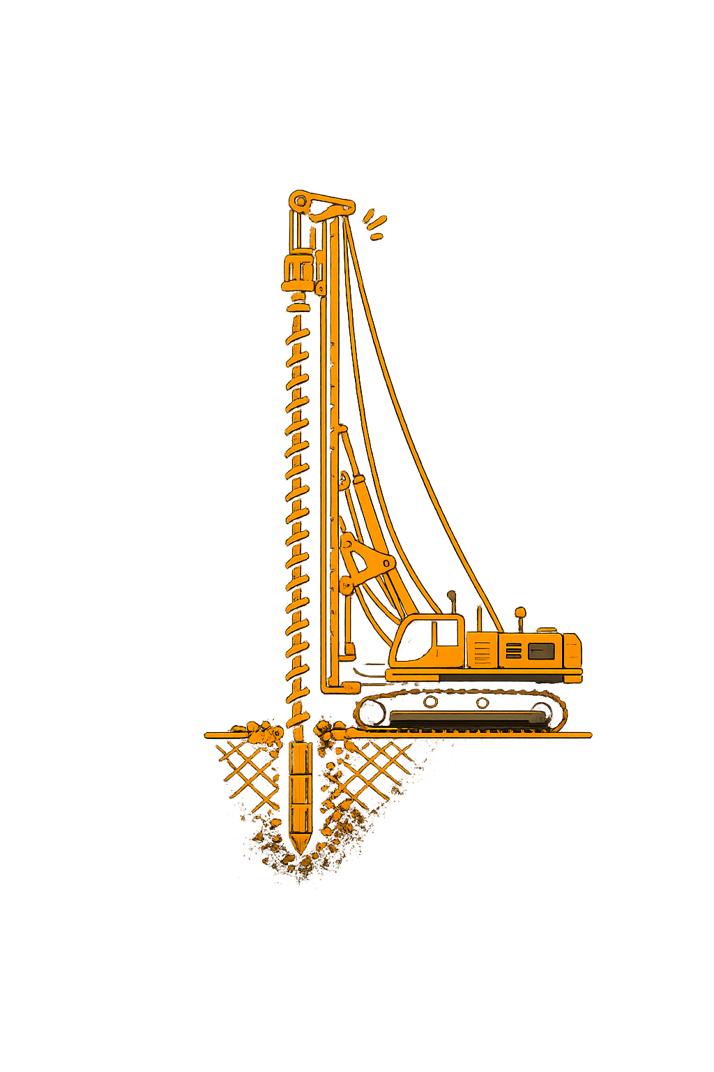 Pictogramme fondations profondes