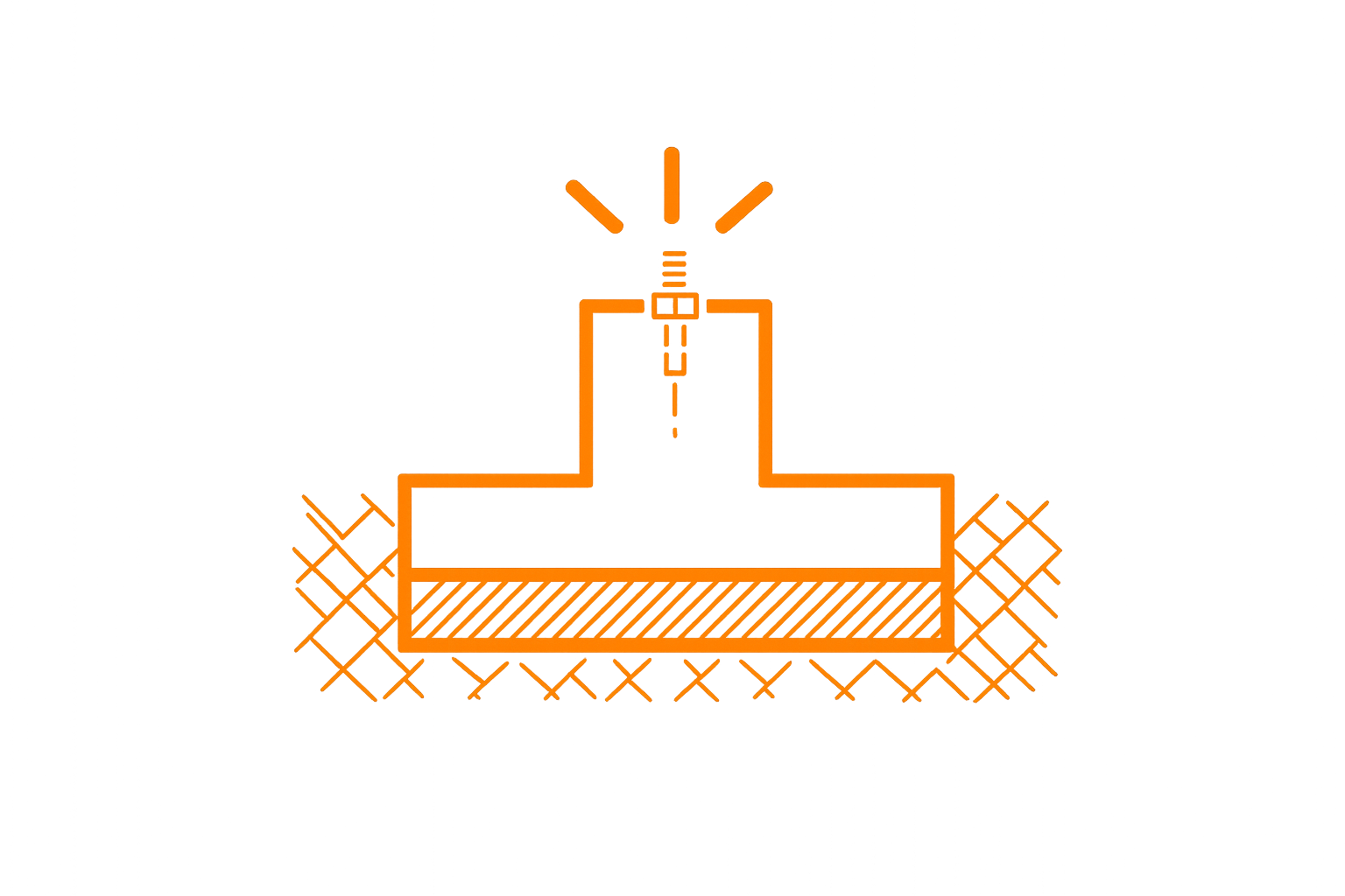 Pictogramme fondations superficielles