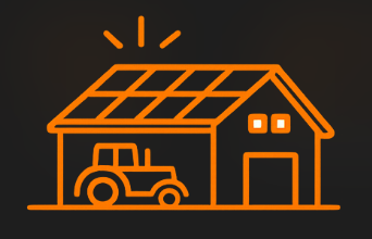 Pictogramme hangar agricole photovoltaïque