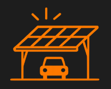 Pictogramme ombrière photovoltaïque